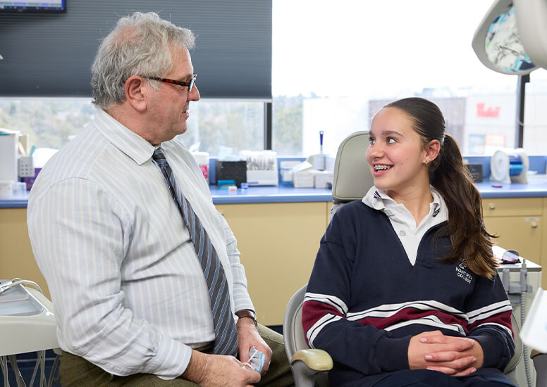 Braces and clear aligners
for teens