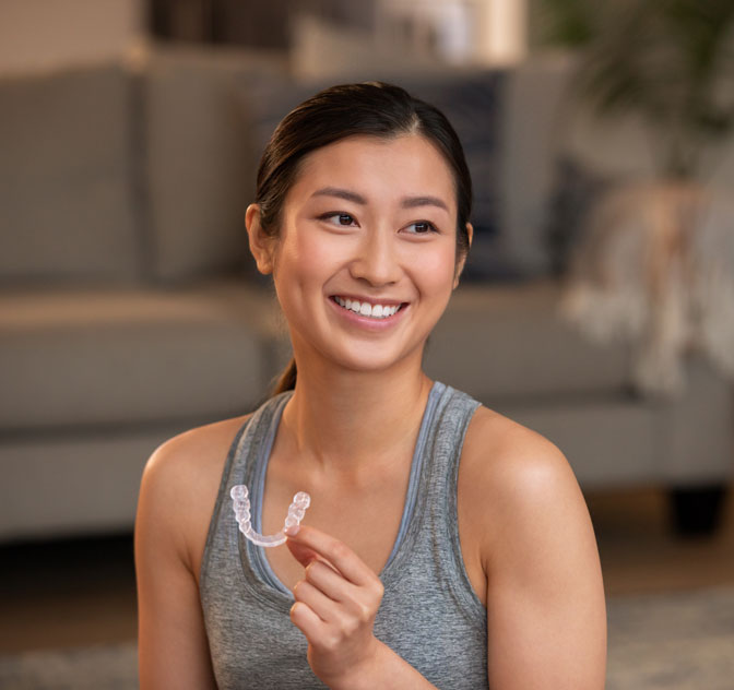 Clear aligners for adults:
discreet and flexible